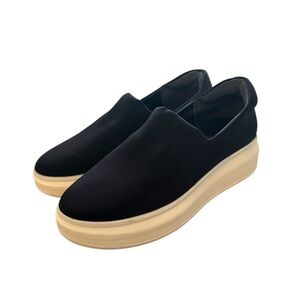 J/Slides NYC Black Platform Slip-On Sneakers Size 6M